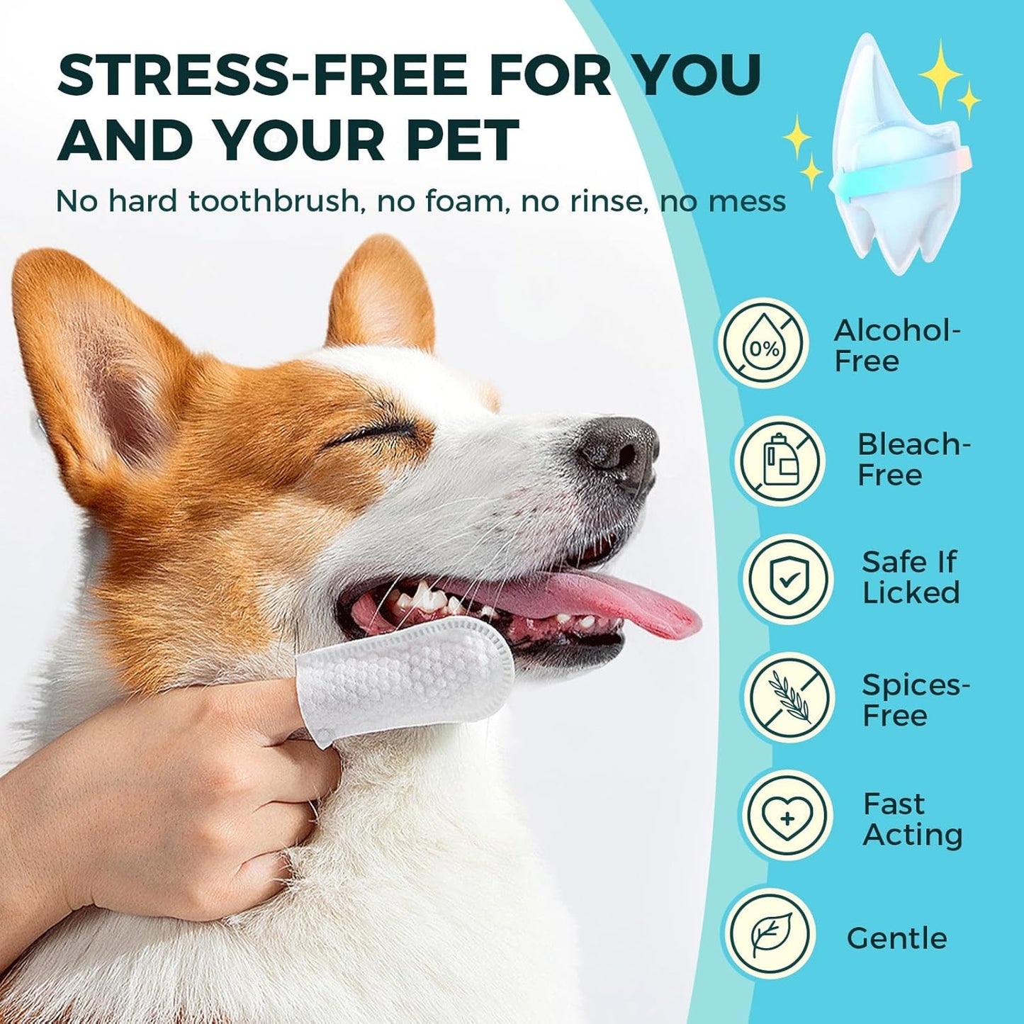 FurEver Fresh Pet Teeth Cleaning Finger Wipes