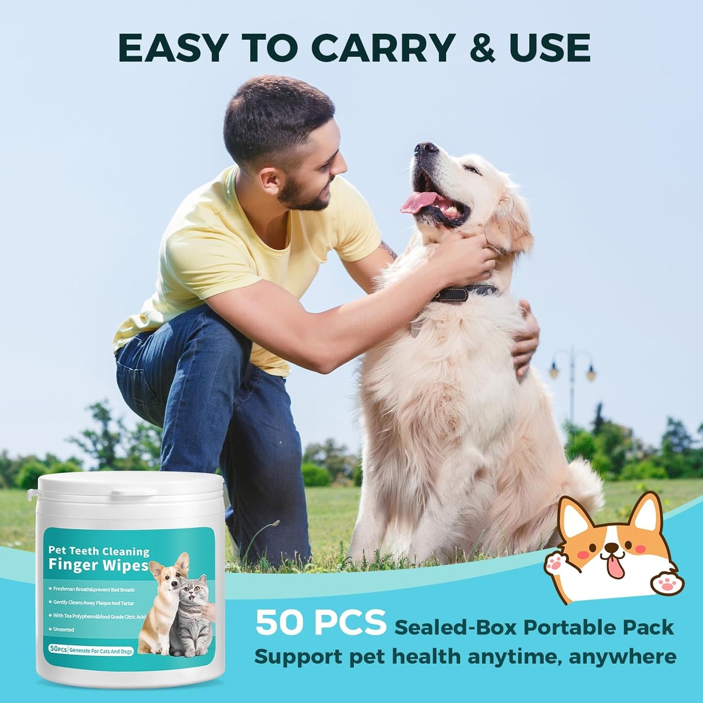 FurEver Fresh Pet Teeth Cleaning Finger Wipes