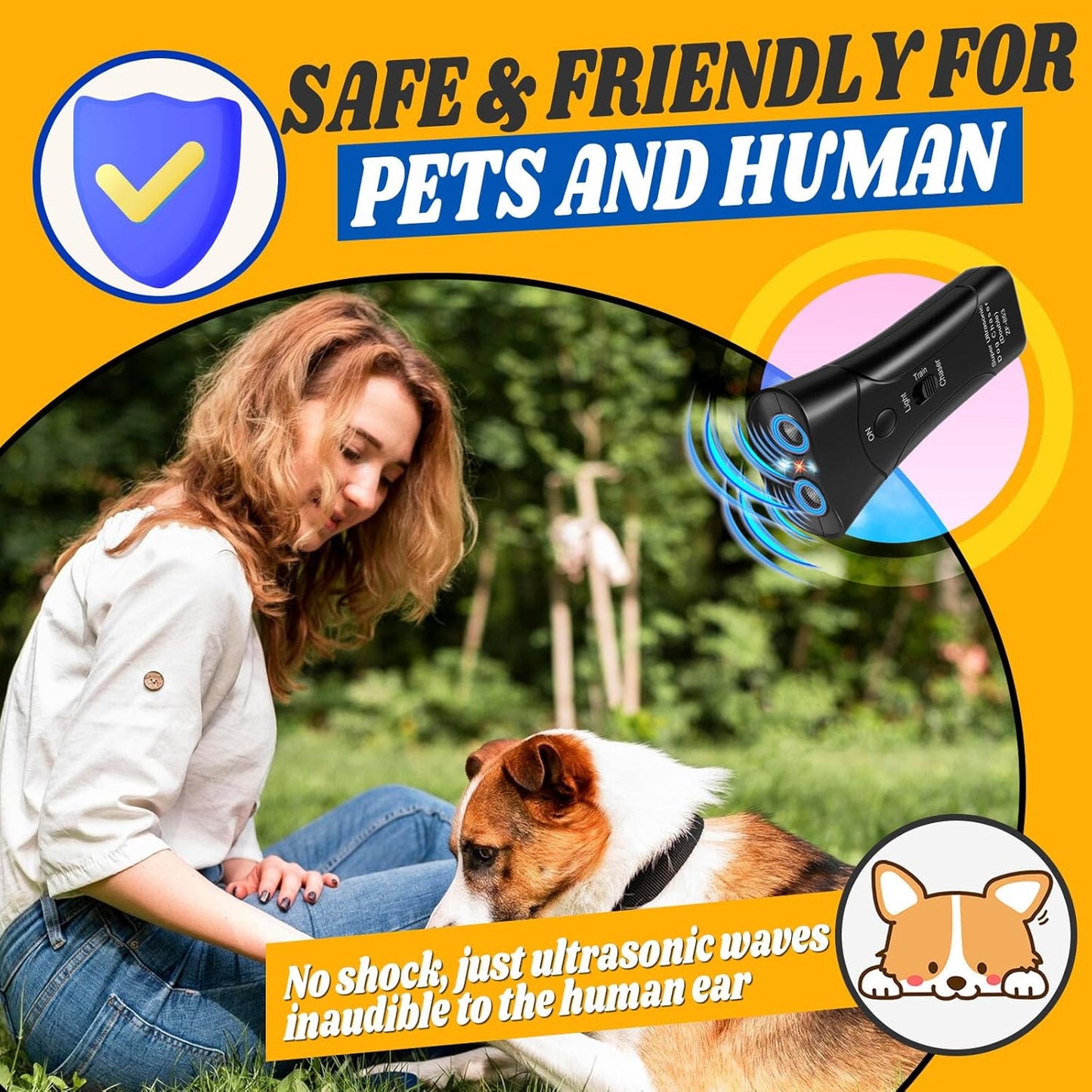 PAWsitive Trainer™ Ultrasonic Dog Bark Control & Training Device