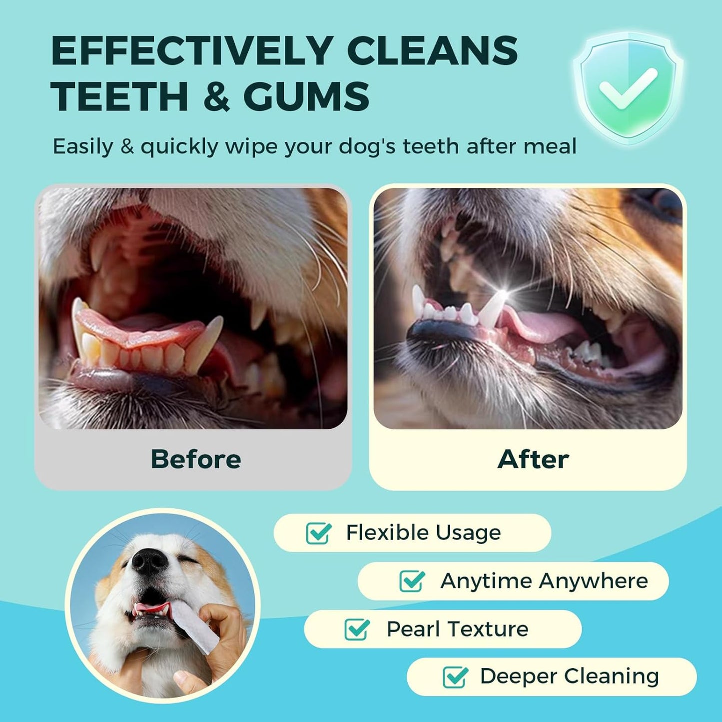 FurEver Fresh Pet Teeth Cleaning Finger Wipes