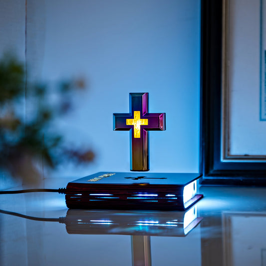 Heavenly Hover: Magnetic Floating Cross